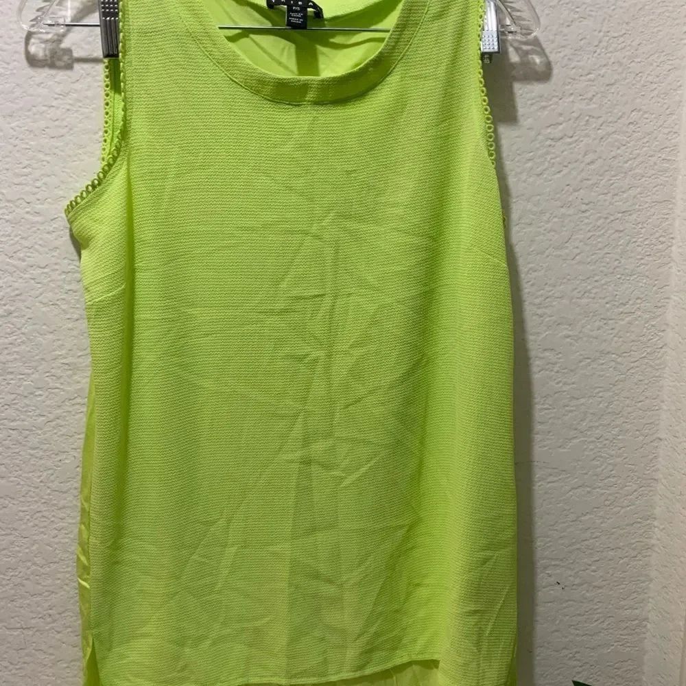 TRIBAL Lime Modal Tank Top S NWT